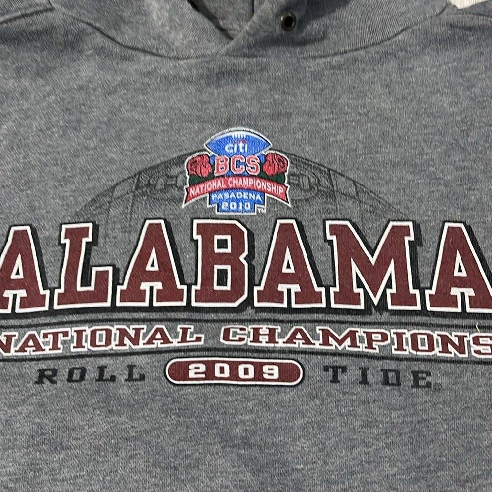 Jansport Alabama 2010 National Championship Hooded Sweatshirt Size Medium - Picture 2 of 9
